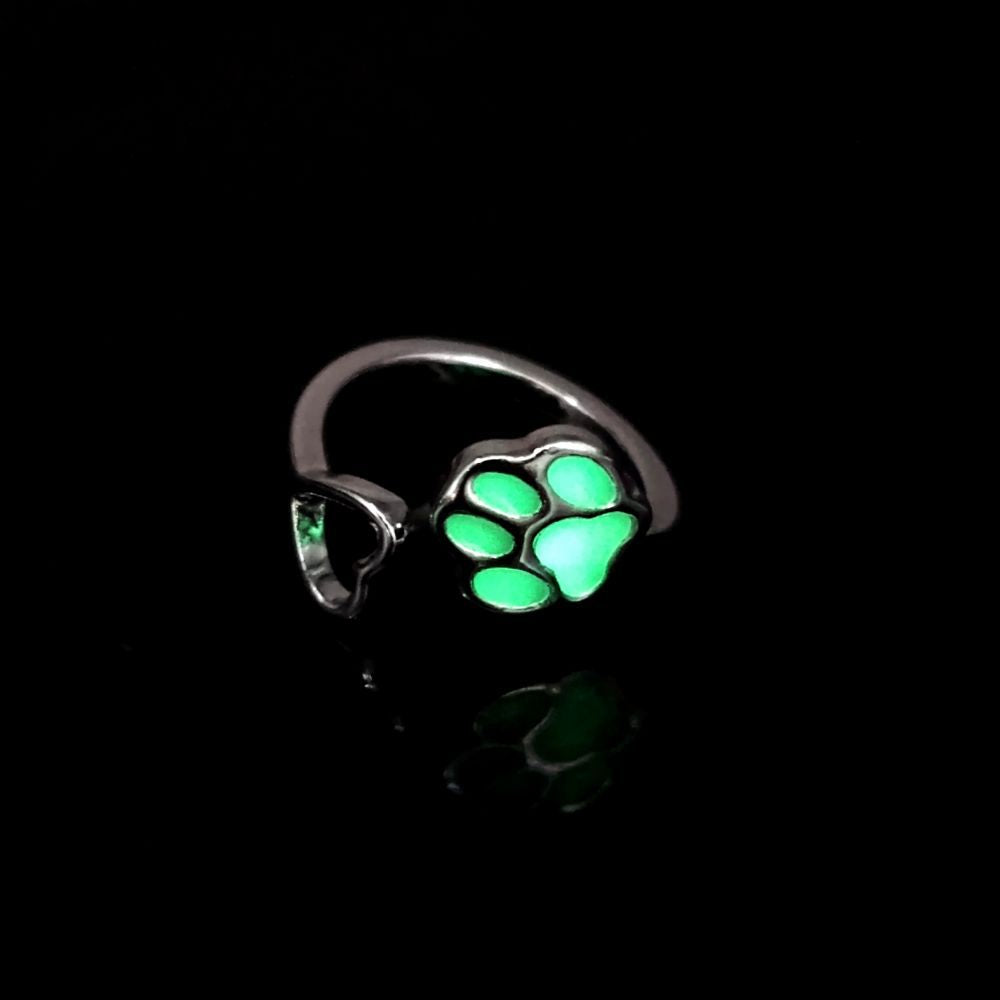 Wholesale Opening non-fading  luminous cat' s claw ring