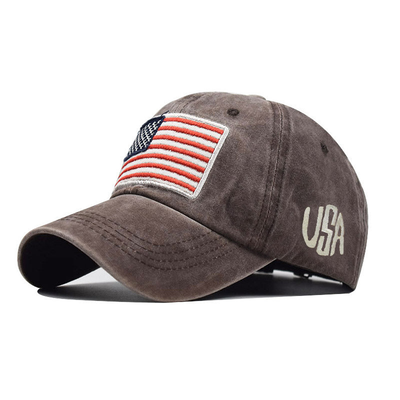Wholesale American Flag Cotton Hat Baseball Cap ACC-HT-QiNiao008