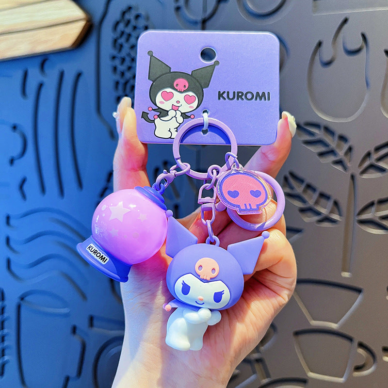 Wholesale Cartoon Ku Ku PVC Soft Keychain Creative Keychain ACCVIP-KC-HangLi009