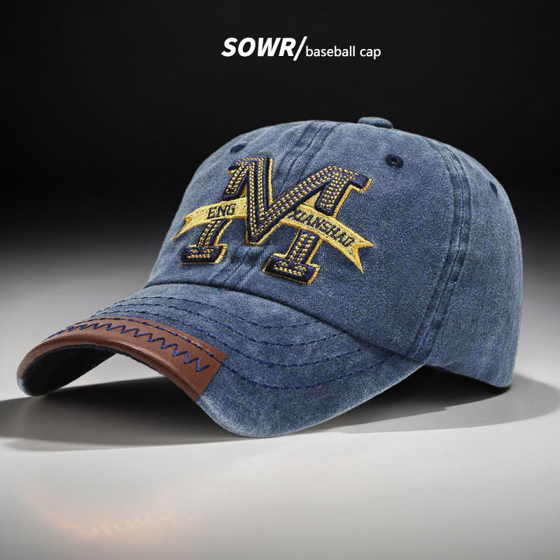 Wholesale Embroidered Distressed Denim Baseball Cap Fashion Accessory Party Cap