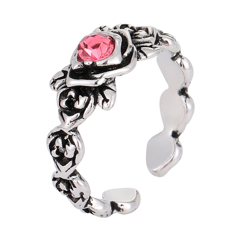 Wholesale Hip Hop Rose Flower  Ring