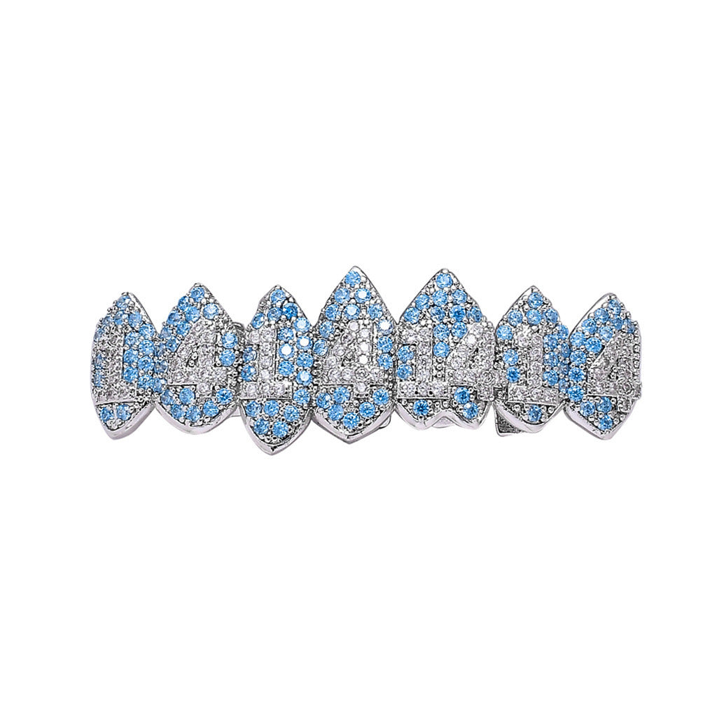 Wholesale Grillz Micro-Inlaid Zircon Hip-Hop Resale Jewelry Accessory