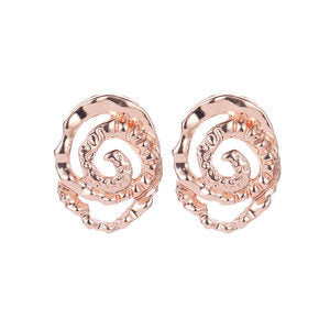 Wholesale  fashion double alloy winding earrings