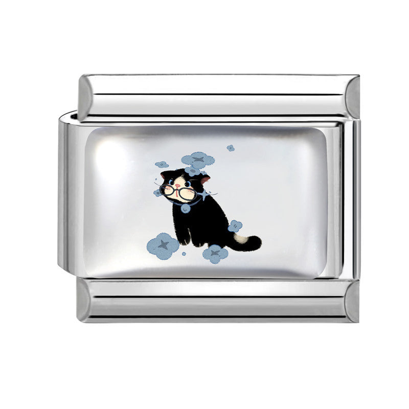 Wholesale Italian Cartoon Cute Animal DIY Stainless Steel Splicing Bracelet – Fashion Jewelry Accessory Gift