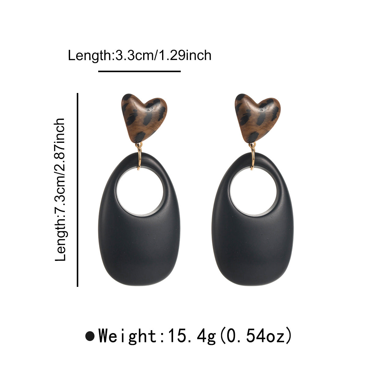 Wholesale atmosphere geometric wooden earrings