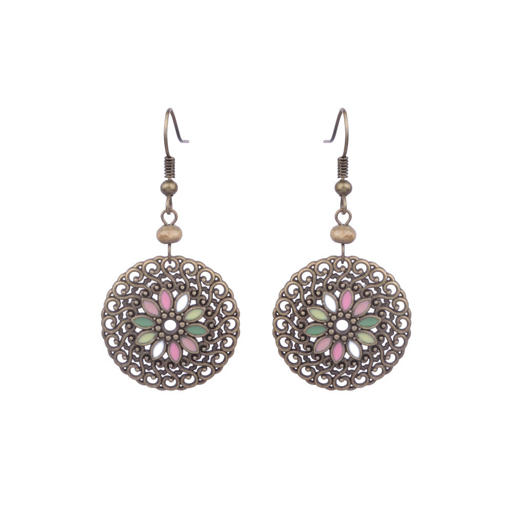 Wholesale Vintage Tassel Alloy Earrings Set Fashion Jewelry Accessory