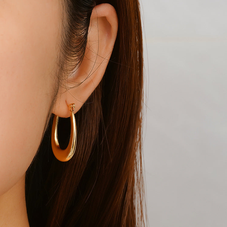 Wholesale  stainless steel earrings  personality 18K earrings