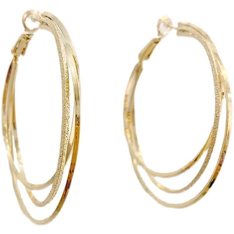 Wholesale multi-layer large earrings