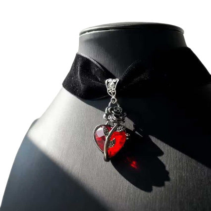 Wholesale Gothic Y2K Heart Pendant Necklace,  Fashion Jewelry Accessory for Party Gift