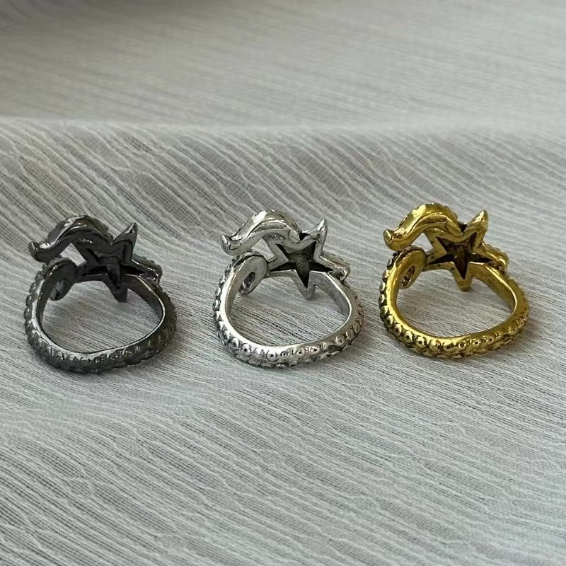 Wholesale  Retro Octopus Starfish Ring
