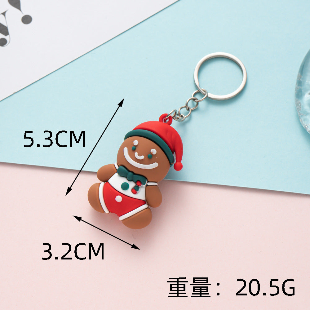 Wholesale Christmas keychain cute Christmas pendant Keychains