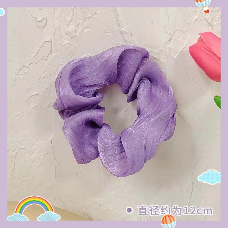 Wholesale Purple Mesh Hair Ties Large Intestine Hair Scrunchies ACC-HS-Weim001