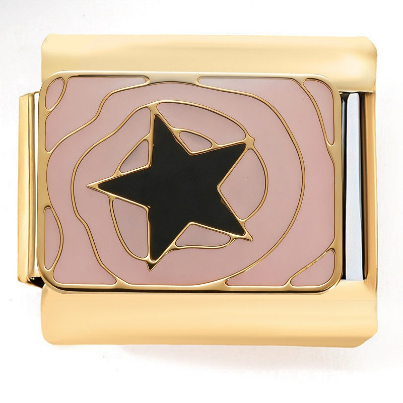 Wholesale 9mm Italian Charm Starter Bracelets DIY square Single Section Creative Stainless Steel Composable Bracelet