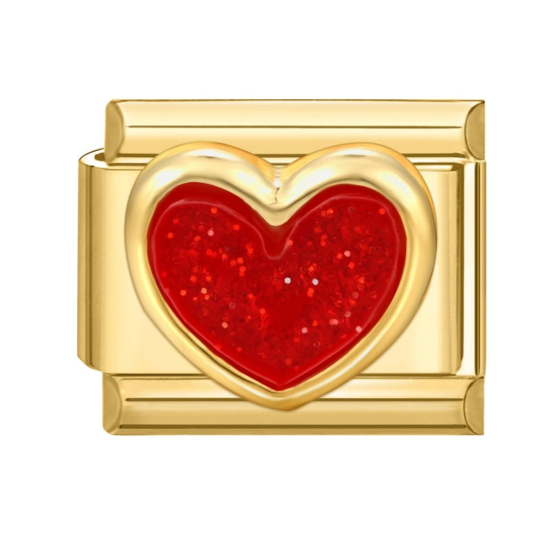 Wholesale Italian Charm Bracelet 9mm DIY Splicing Cute Creative Stainless Steel Composable Bracelet