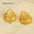 Wholesale  18K gold water drop texture stainless steel irregular earrings