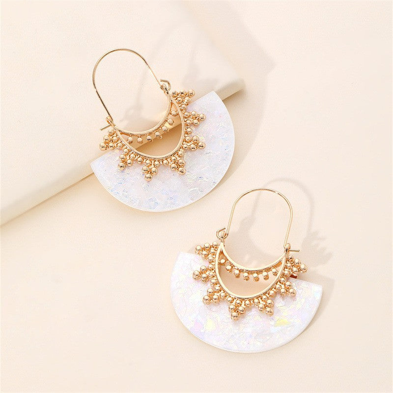 Wholesale Bohemian Fan Shaped Earrings ACC-ES-JunJie008