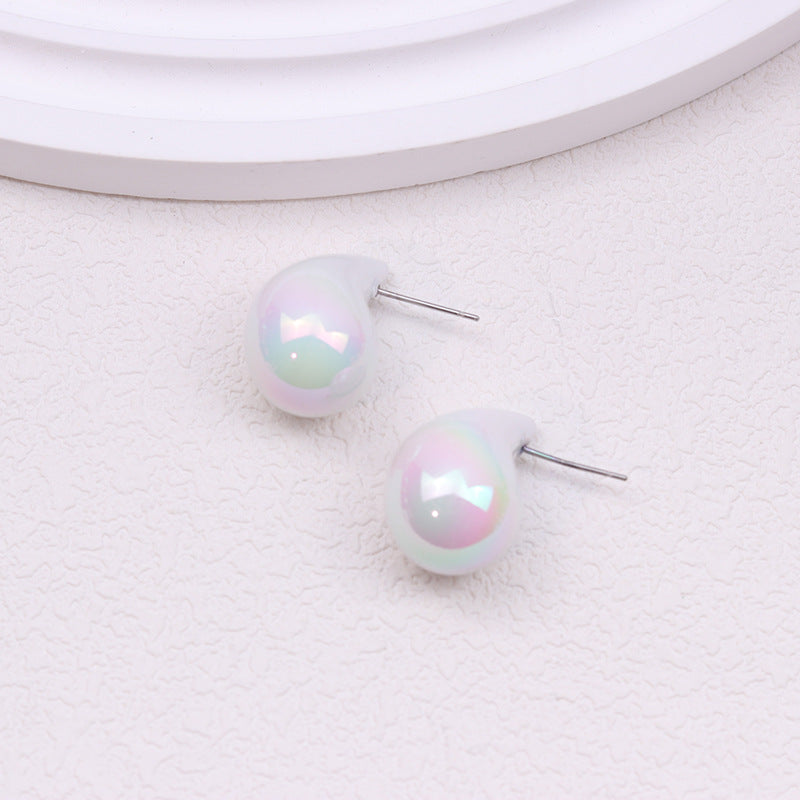 Wholesale Acrylic Glossy Water Drop Earrings ACC-ES-DA012