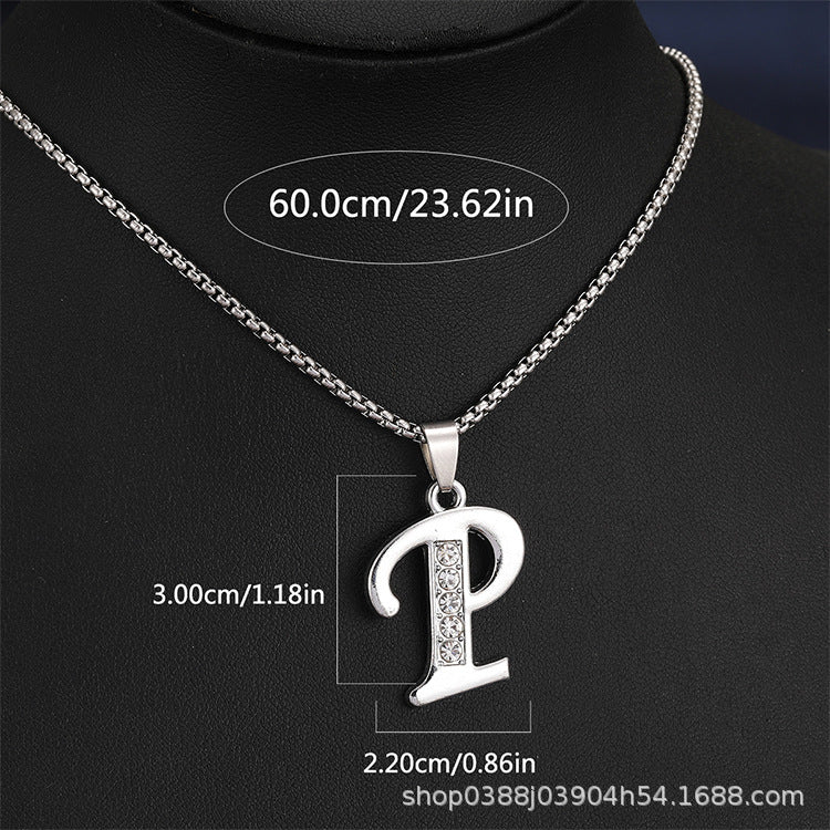 Wholesale  Titanium Steel English letter necklace