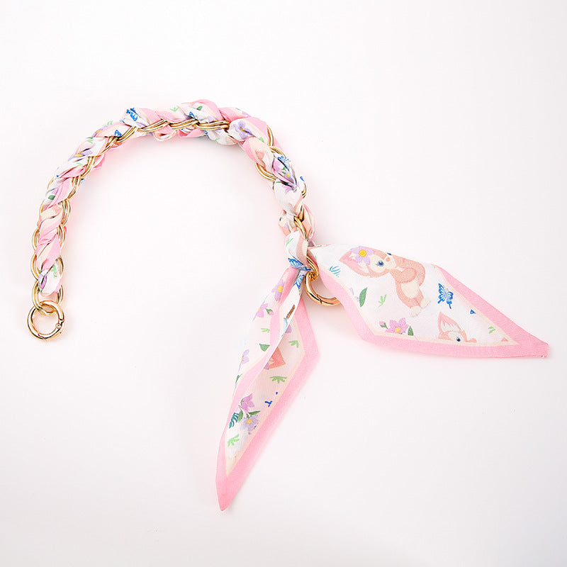 Wholesale Colorful Woven f Chain Phone Wrist Strap With Metal Pendant Trendy Fashion Accessory Gift For Women