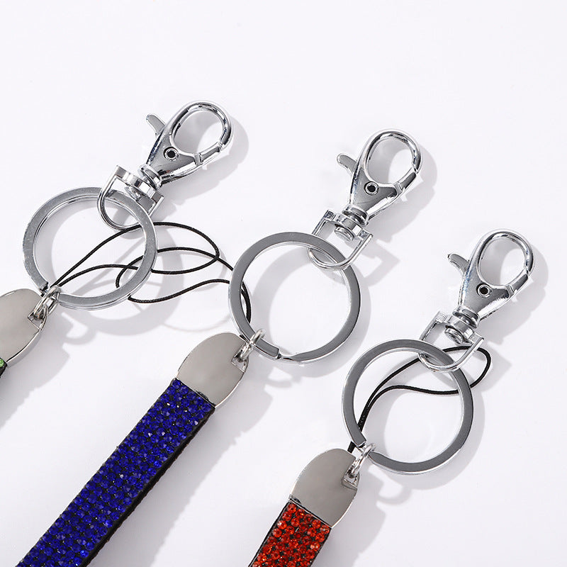 Wholesale Diamond lanyard Crystal Diamond wristband  keychain
