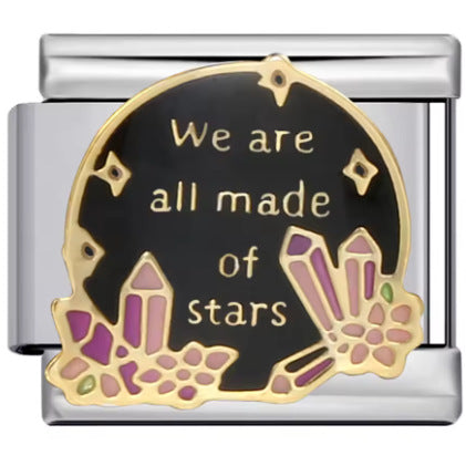 Wholesale 9mm Italian Charm Starter Bracelets DIY square Single Section Creative Stainless Steel Composable Bracelet