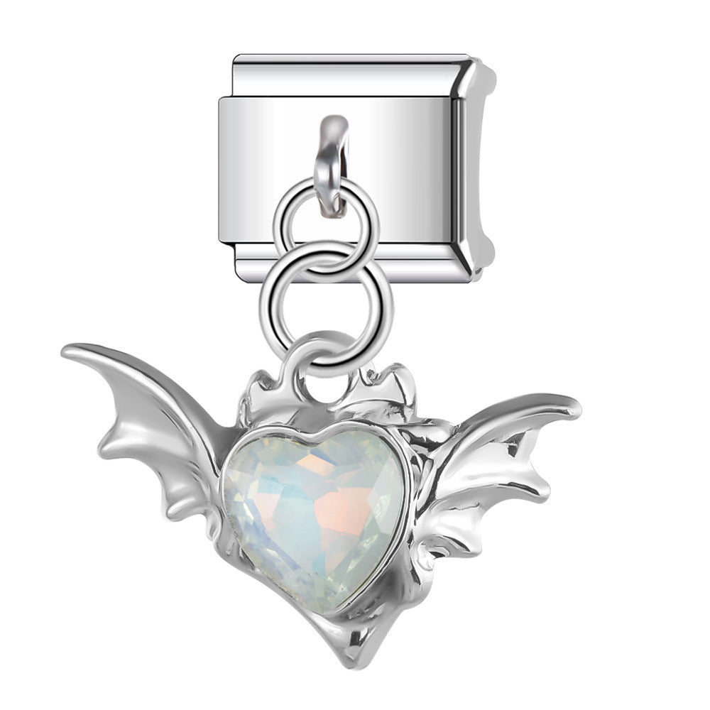 Wholesale  Italian Charm Bracelet 9mm DIY  Pendant Creative Stainless Steel Composable Bracelet