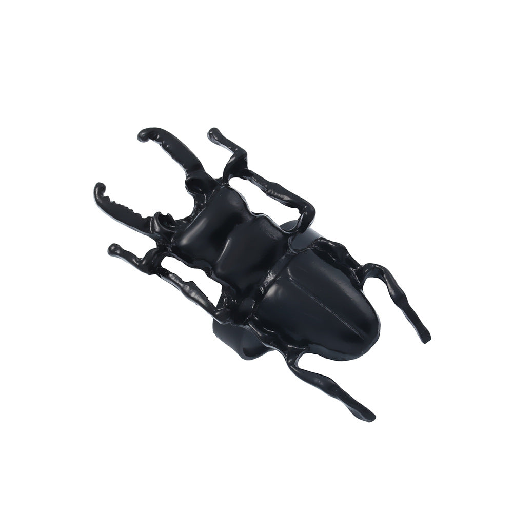 Wholesale  cartoon insect creative metal beetle ring