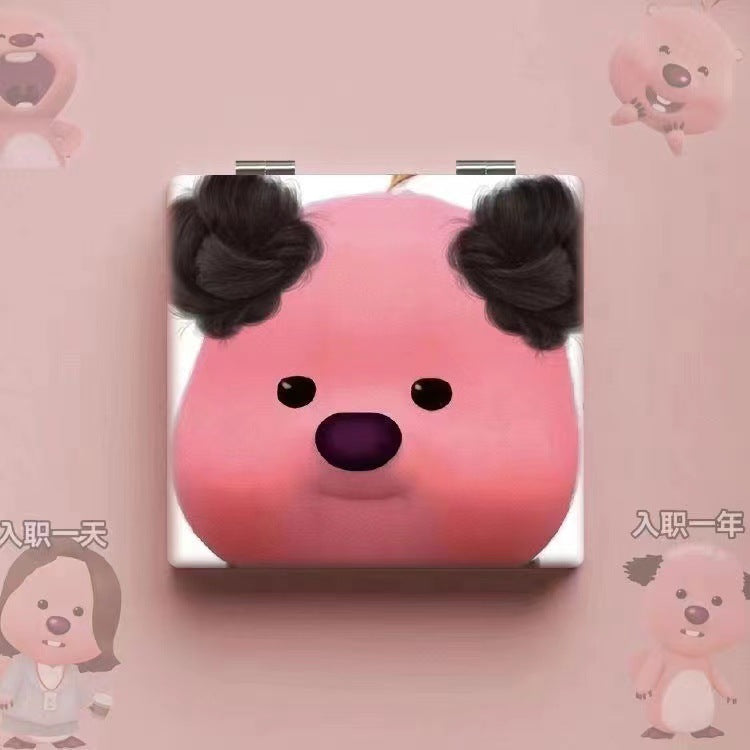Wholesale Cartoon Cute Folding Mirror Portable Makeup Mirror ACC-MR-Haic005