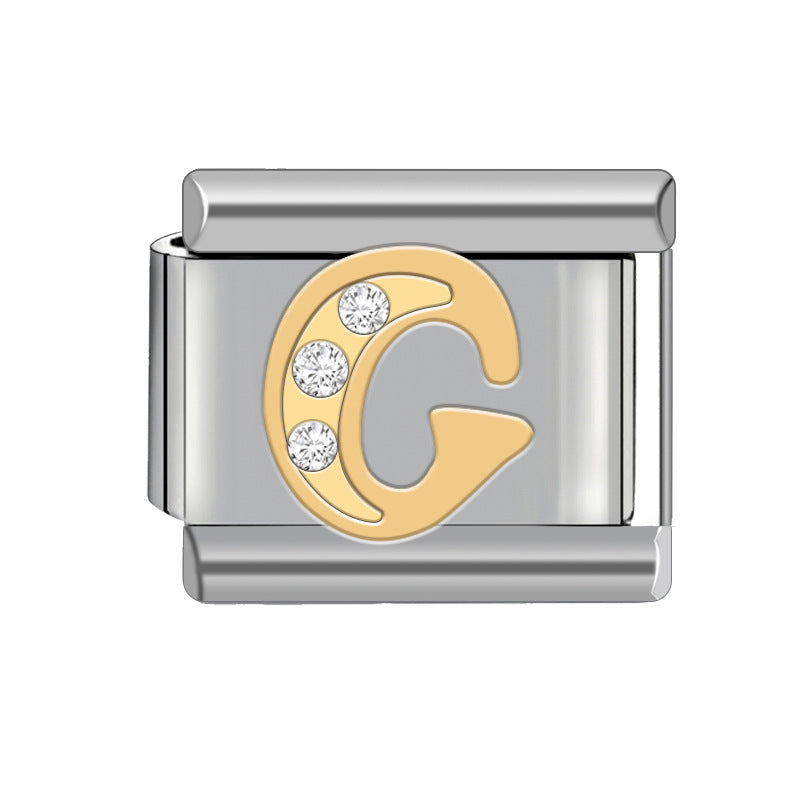 Wholesale Italian Charm Bracelet Diamond Bracelet 9mm DIY Pattern Free Stitching Detachable Composable Bracelet ACC-BT-JL009