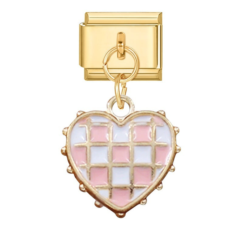 Wholesale 9mm Italian Charm Starter Bracelets DIY Pendant Single Section Creative Stainless Steel Composable Bracelet