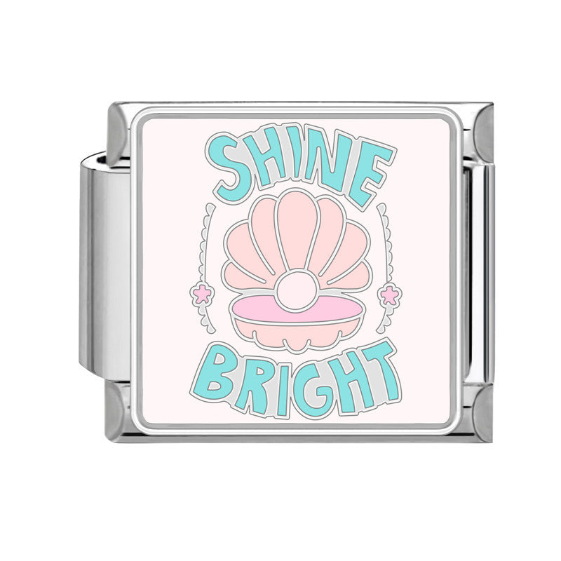 Wholesale 9mm Italian Charm Starter Bracelets DIY Lettere' mo' y Stainless Steel Composable Bracelet