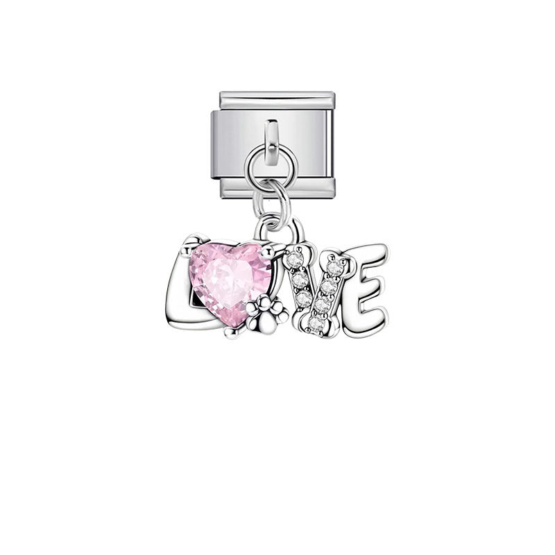 Wholesale Cartoon Stainless Steel DIY Bracelet Charms - Fashion Accessory for Resale
