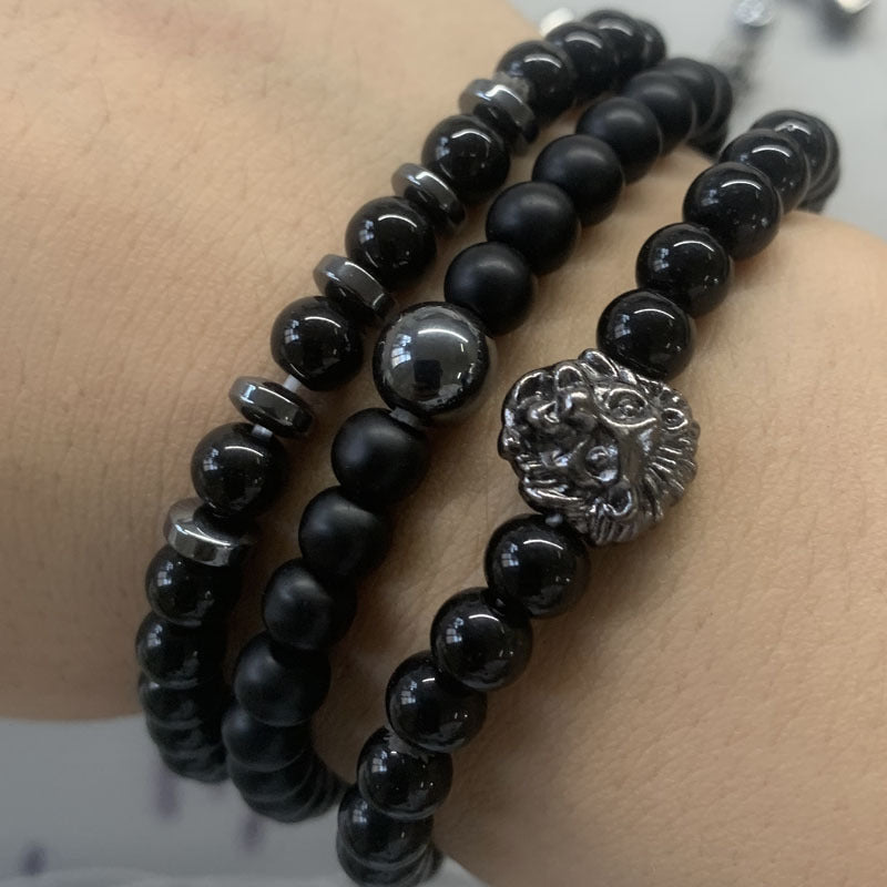 Wholesale Men's Bracelet Zirconia Handmade Beaded Bracelet ACC-BT-zhixiang012