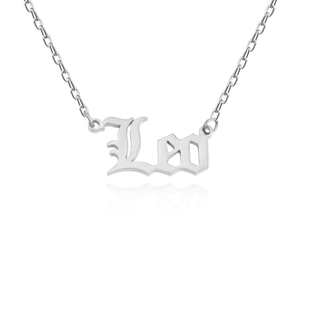Wholesale Stainless Steel 12 Zodiac Letter Necklace ACC-NE-MiYi004