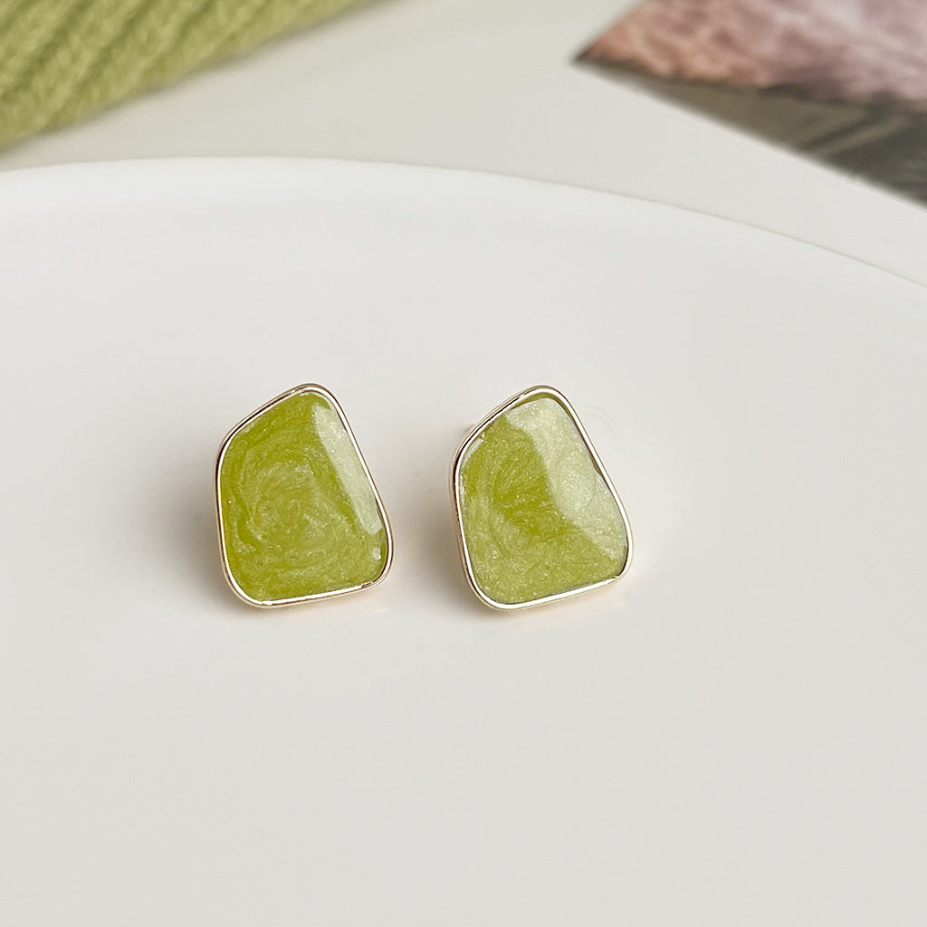 Wholesale  oil drop flower earrings