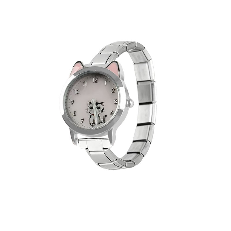 Wholesale Cross-Border Cat Cat Italy Module Fashion Module Watch Stainless Steel Strap Ins Style Unisex Versatile Quartz Watch