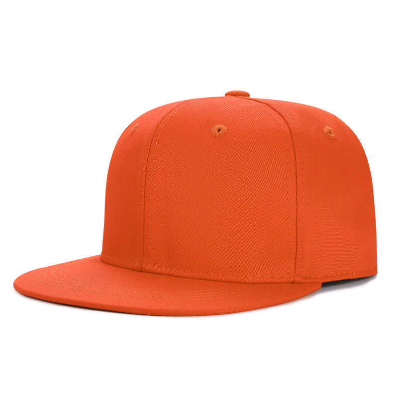 Wholesale Fashion Six Panel Hard Top Flat Brim Hip Hop Baseball Cap Unisex Streetwear Summer Casual Hat
