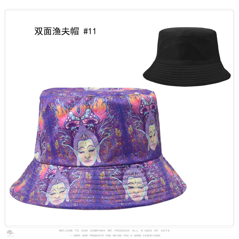 Wholesale Vintage Printed Polyster Bucket Hat ACC-HT-XuP009