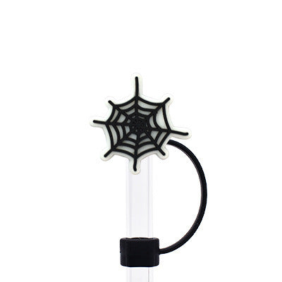 Wholesale Random 100pcs Halloween 10MM PVC Straw Tube Cap ACC-SCR-YiQu002