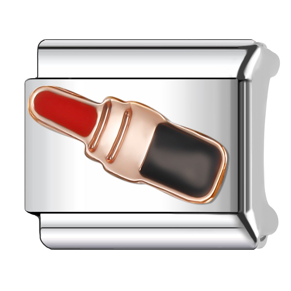 Wholesale Italian Charm Bracelet 9mm DIY Splicing Creative Pattern Stainless Steel Composable Bracelet