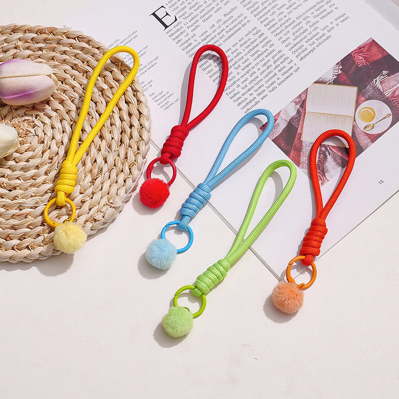 Wholesale Cloth Woven Lanyard Colorful Minimalist Keychain Strap,  Everyday Use for Phone Water Bottle