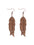 Wholesale  Retro Feather Leaf Shape Wooden Earrings