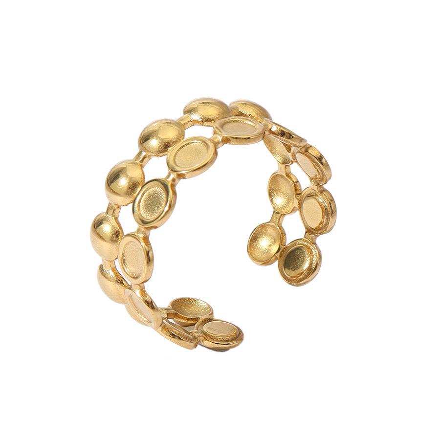 Wholesale Vintage Stainless Steel Ring 18k Gold Plated Tree of Life Rings ACC-RS-MuC018