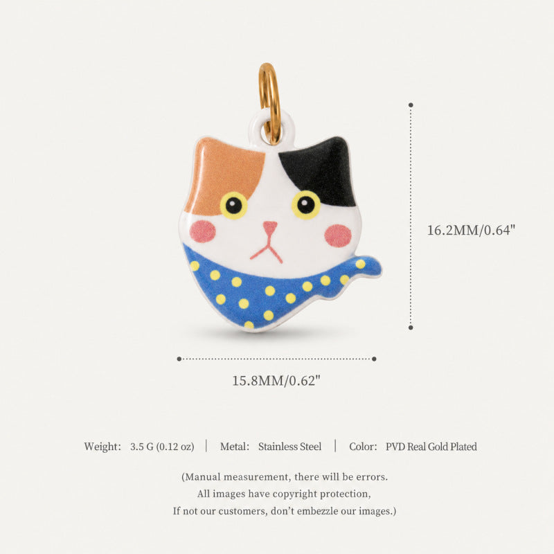 Wholesale Stainless Steel Fox Pendant 18K Gold Plated Animal Charm Trendy Fashion Accessory For DIY Jewelry Making Boutique Resale
