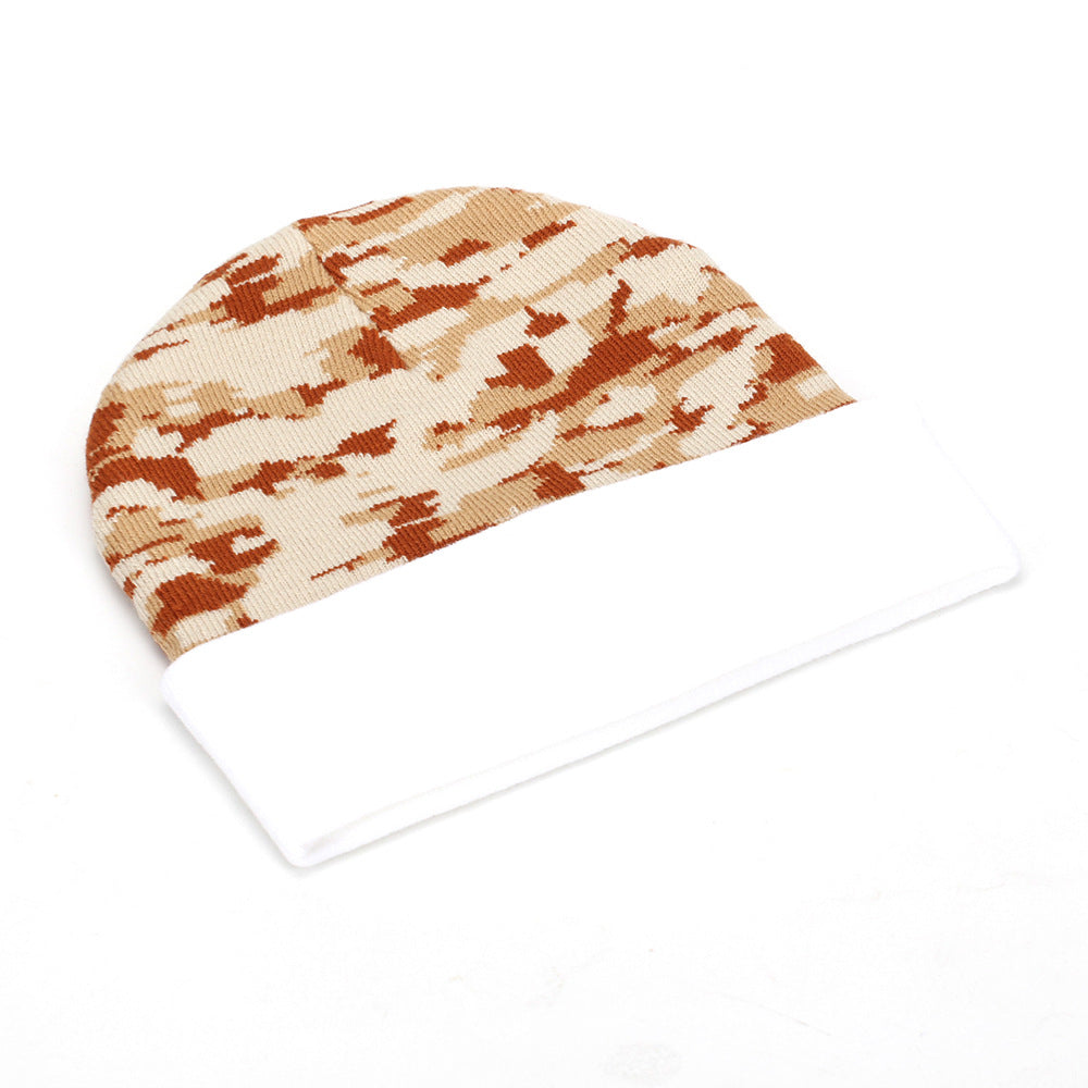 Wholesale Autumn and Winter Camouflage Knitted Beanie Hat