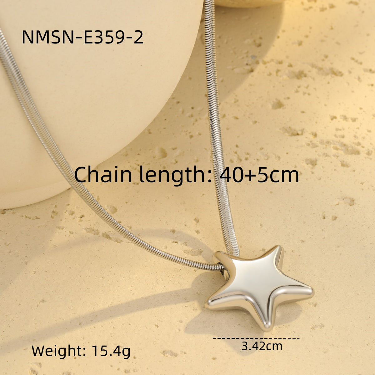 Wholesale Stainless steel simple love snake bone necklace