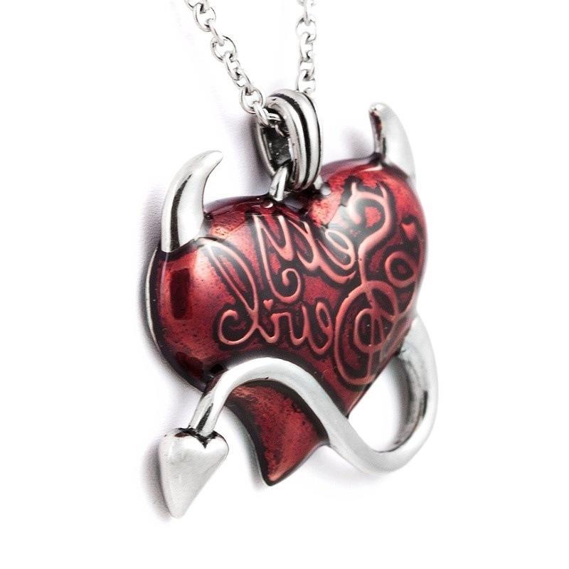 Wholesale  personality sexy red heart pendant necklace