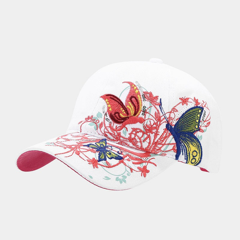 Wholesale  Sequin Butterfly Embroidered Baseball Cap