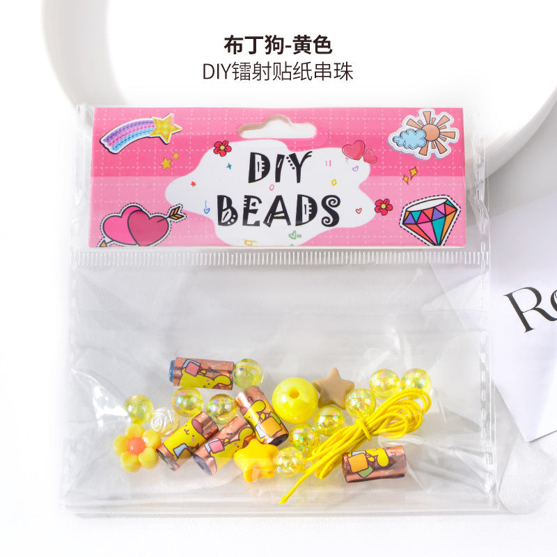 Wholesale 5pcs Stickers  Beads  Stickers Beads Bracelet