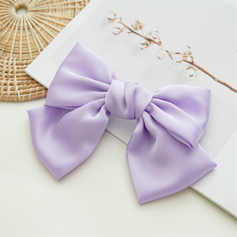 Wholesale Art Bow Hair Clip Satin Hair Accessories Hair Scrunchies ACC-HS-SanTai005